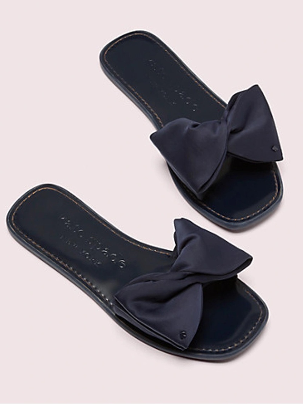 Kate Spade Bikini Bow Slide Sandals in Blazer Blue